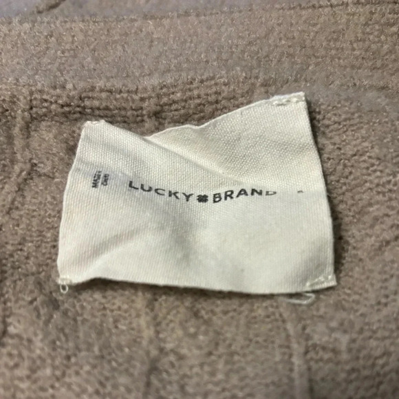 LUCKY BRAND EUC WOMENS SWEATER CARDIGAN WINTER FALL TOP SHIRT TOPS BUTTON SIZE S - Picture 5 of 6